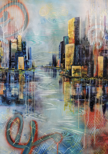 Abstract cityscape